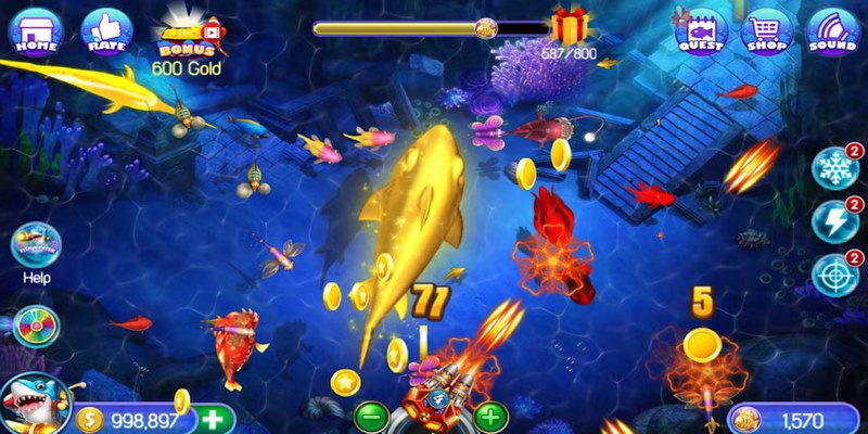 Chất lượng đồ họa tuyệt đỉnh của tựa game bắn cá